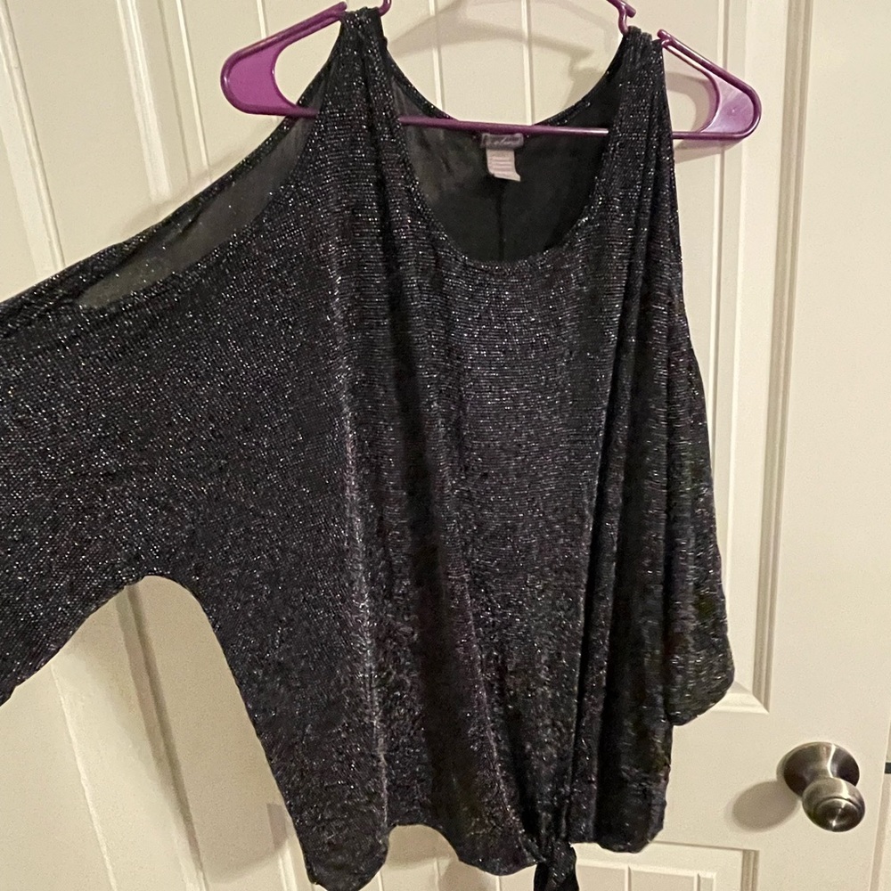 Black sparkle shirt